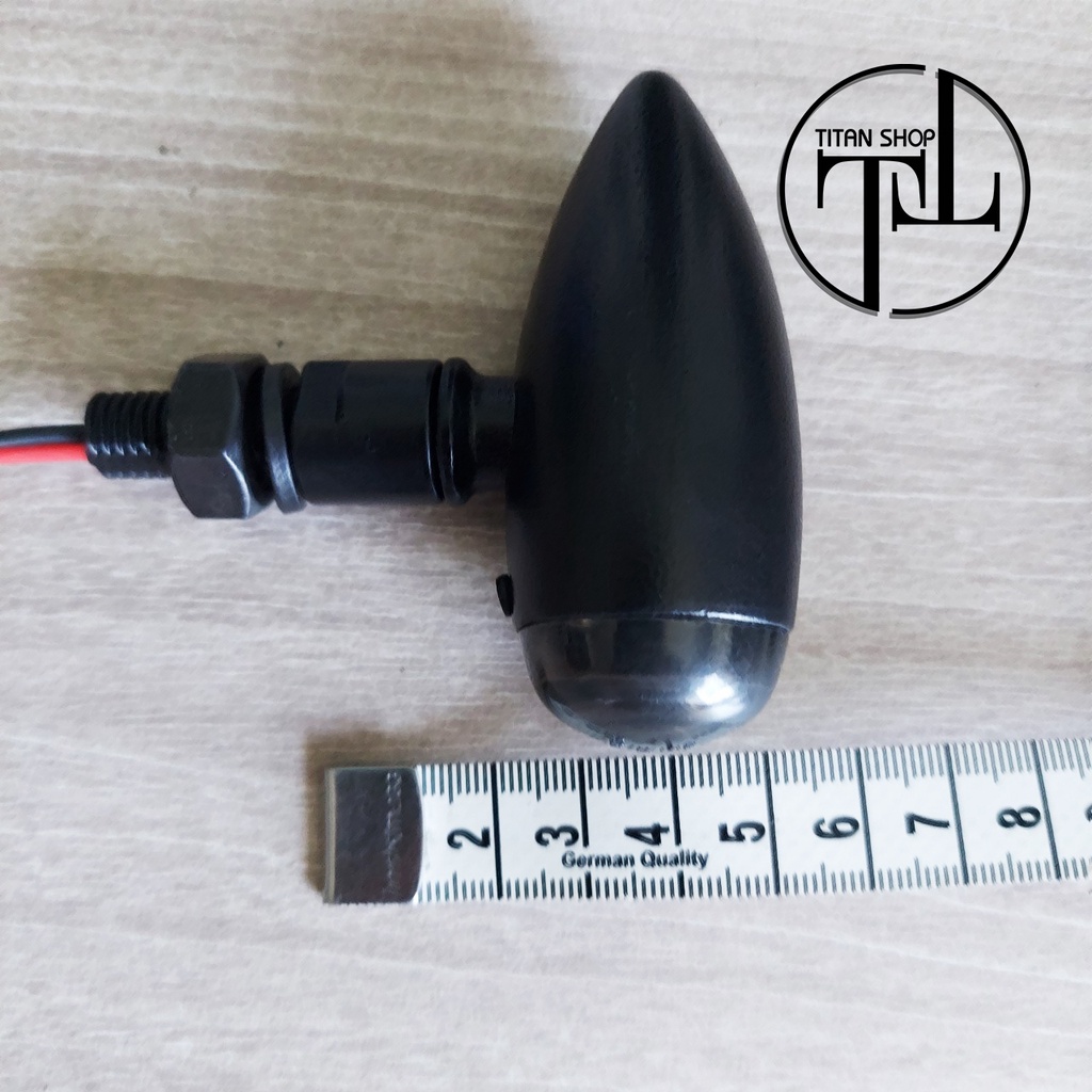 Xi Nhan Hợp Kim Sơn Tĩnh Điện Màu Đen - Độ Tracker - Cafe Racer - Mô tô Classic -   - Giá 1 Cặp
