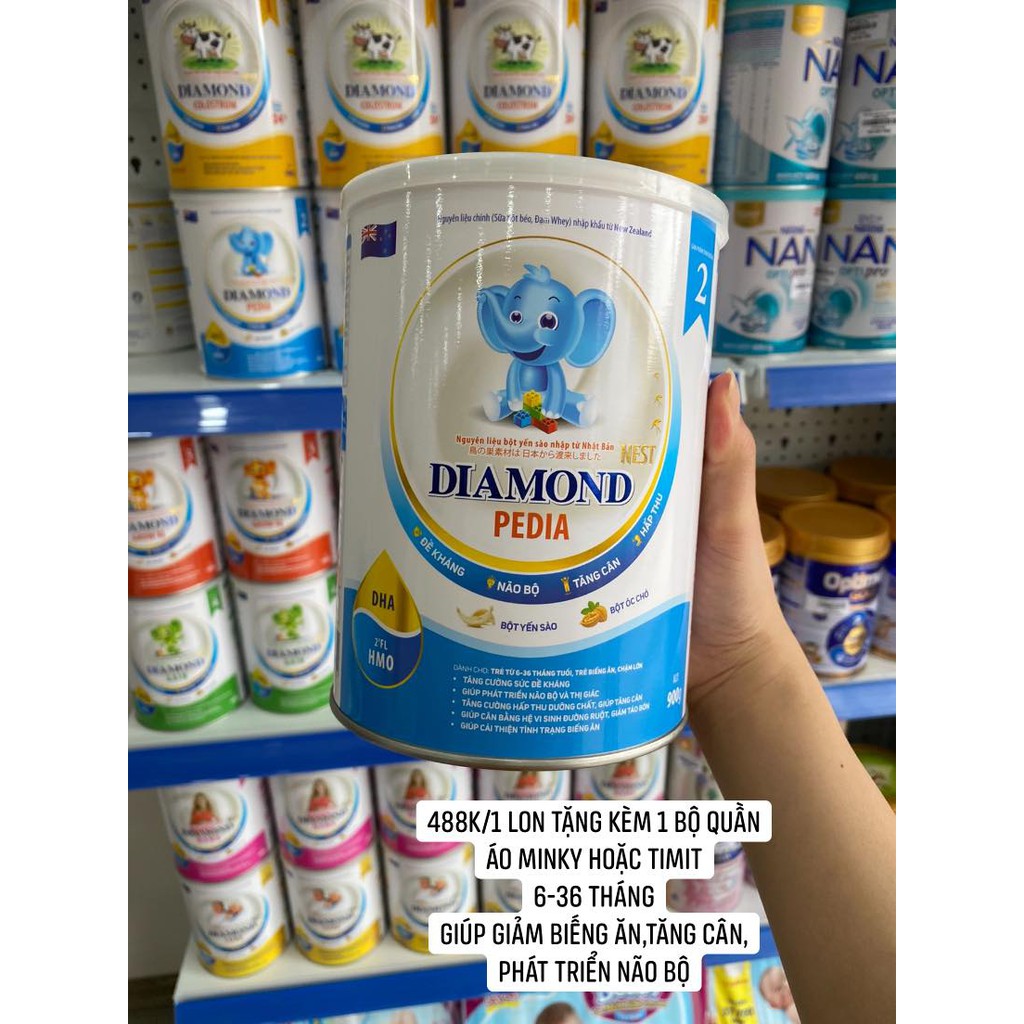 TẶNG KHĂN SỮA-Sữa Diamond số 1-2-3-4 hàng chuẩn công ty cho bé yêu phát triển toàn diện-MUA 6 LON TẶNG 1lon