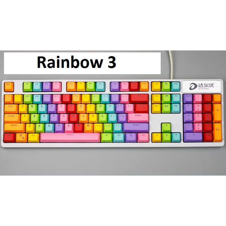 Set Keycap nút bàn phím cơ nhiều màu- nhựa PBT- xuyên led | WebRaoVat - webraovat.net.vn