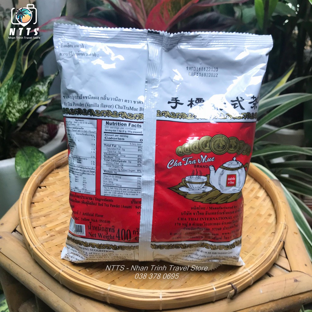 [Nội Địa Thái] Trà Thái Lan ChaTraMue Chính Hãng Thái Lan [Xanh 200g, Đỏ 400g, Vàng 400g]