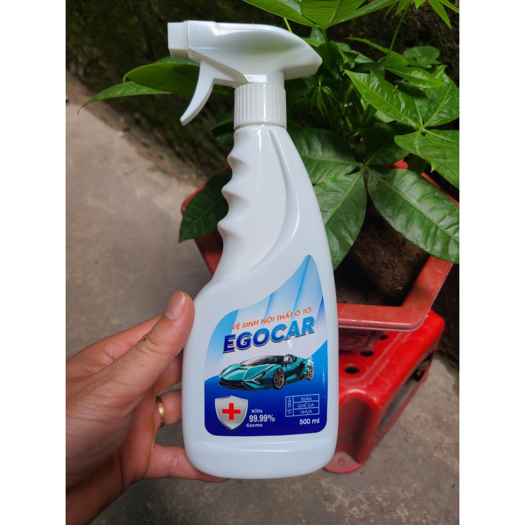 COMBO 02 CHAI DUNG DỊCH VỆ SINH NỘI THẤT Ô TÔ EGOCAR 500ML