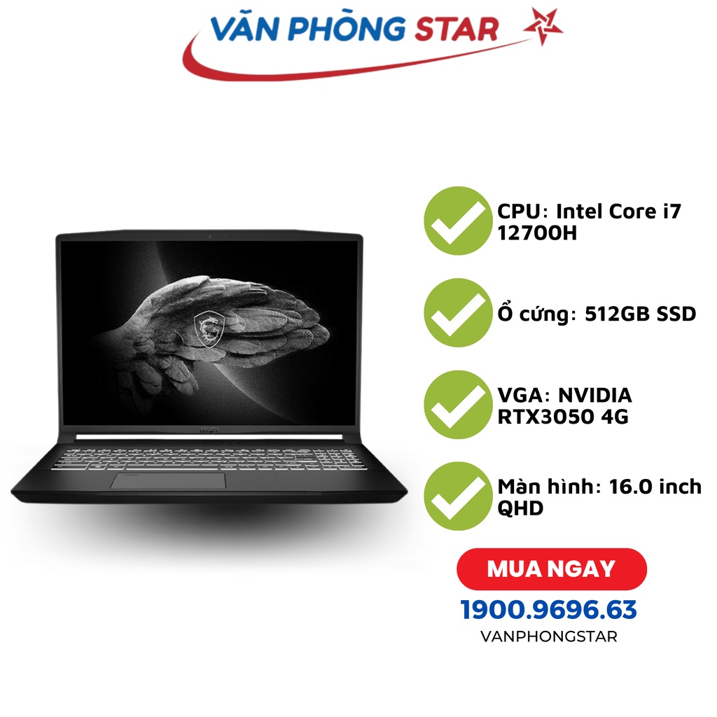 Laptop MSI Creator M16 (A12UC-291VN)