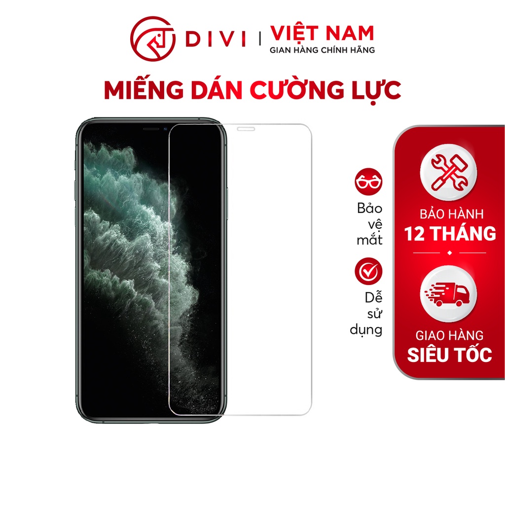 Kính Cường Lực Bảo Vệ Màn Hình Điện Thoại ip 11 Pro DIVI P6370 Chống Trầy Chống Va Đập Bảo Vệ Màn Hình - Chính Hãng