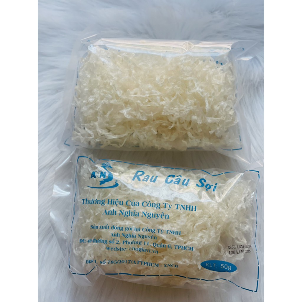 Rau câu sợi ngắn thương hiệu ANN - SỈ 10 gói x 50gr = 500gr - Đảm bảo chất lượng