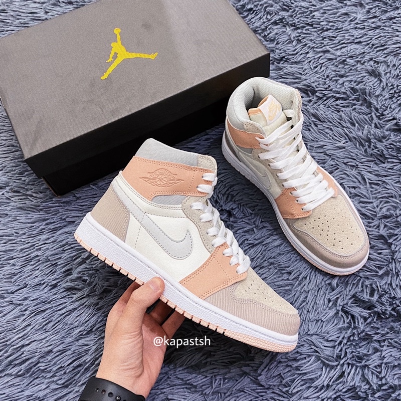 Giày Jordan 1 Cao cổ, Giày JD1 hồng (Fullbox)