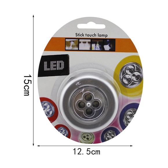 Đèn 4 Led Cảm Ứng Dán Xe Dán Tường Đa Năng Nhỏ Gọn 4 By-306