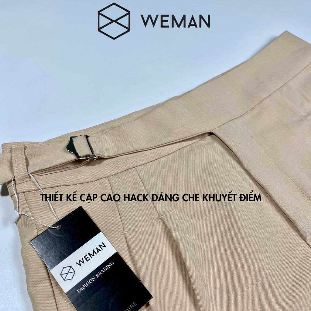 Quần Tây Nam Lưng Cao Sidetab, Thiết kế Cạp Cao Phom Dáng Slim Fit Hàn Quốc Signature Thời Trang WEMAN - WM01