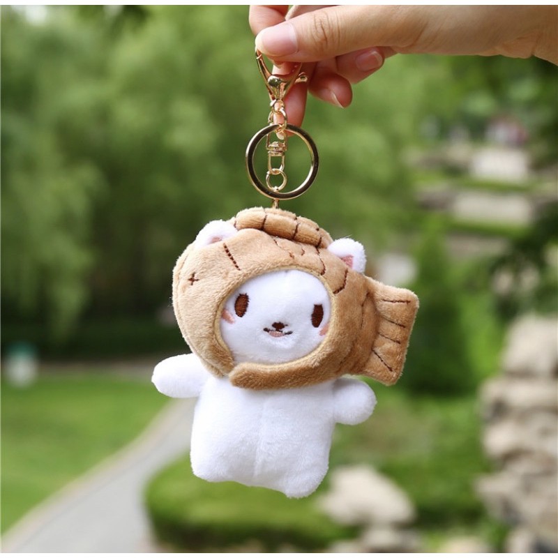 MÓC KHOÁ BÔNG - MÈO ĐỘI CÁ