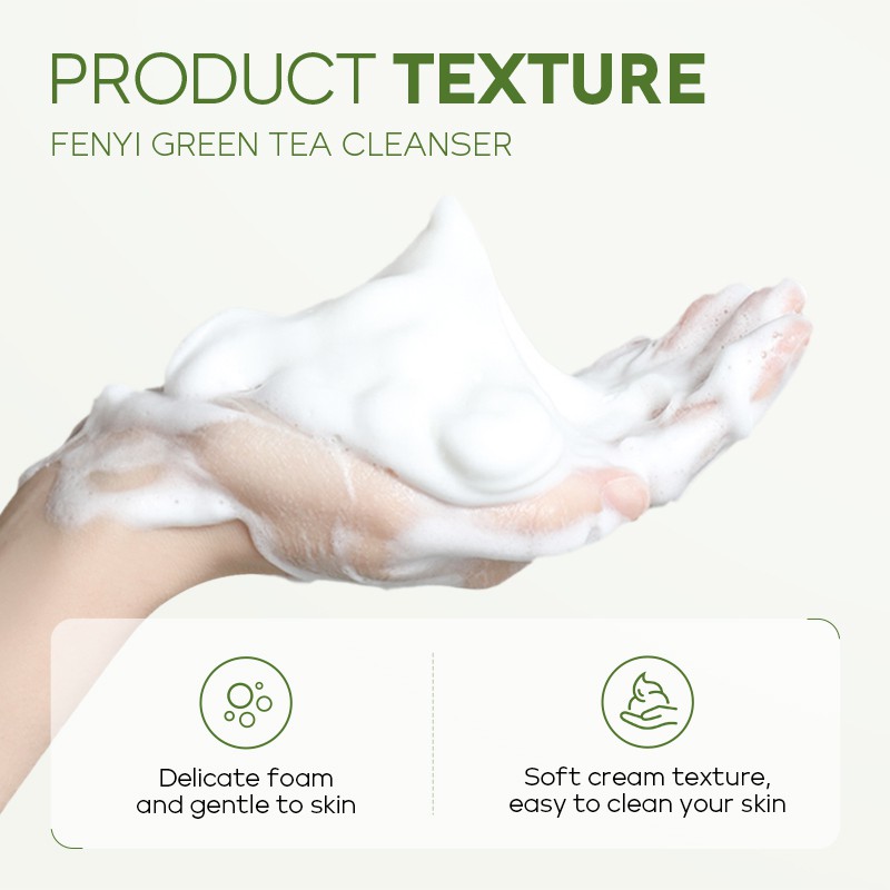 Sữa rửa mặt Fenyi thành phần trà xanh làm sạch sâu kiểm soát dầu 50g
