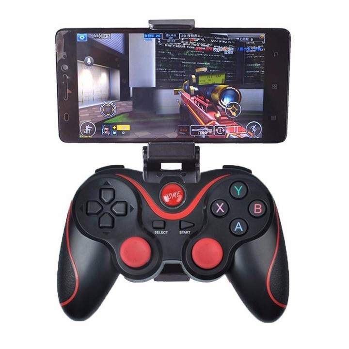 Tay Cầm Chơi Game X3/T3 Có Bluetooth Cho Smartphone, PC, Laptop, Android, IOS, Windows Có Giá Kẹp Điện Thoại