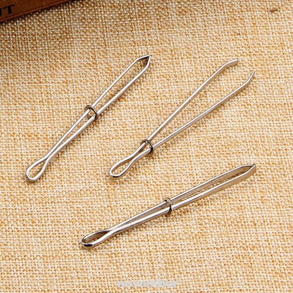 5pcs Threadde Craft Diy Metal Clip Forward Insert
