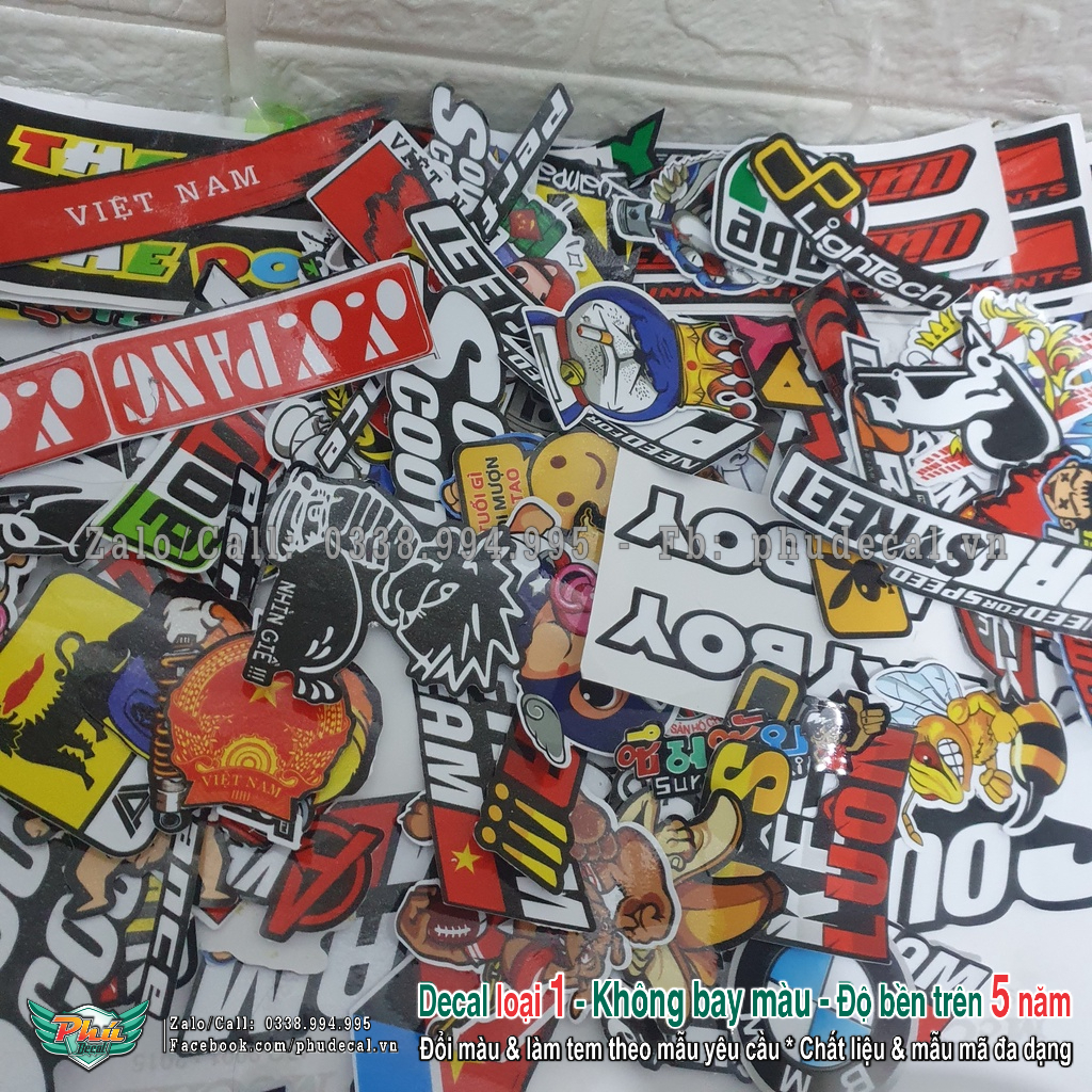 Hình dán stiker con ong vàng đô vật hung dữ 5.5x 6.5cm dán trang trí xe, điện thoại, laptop, mũ bảo hiểm,...