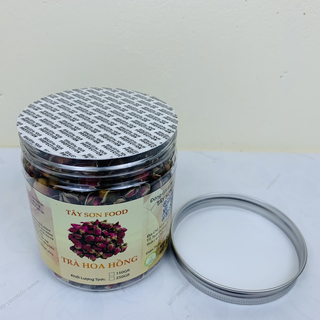 HŨ 250GR Trà Nụ Hoa Hồng Sấy Khô Thơm Thượng Hạng - Tây Sơn Food