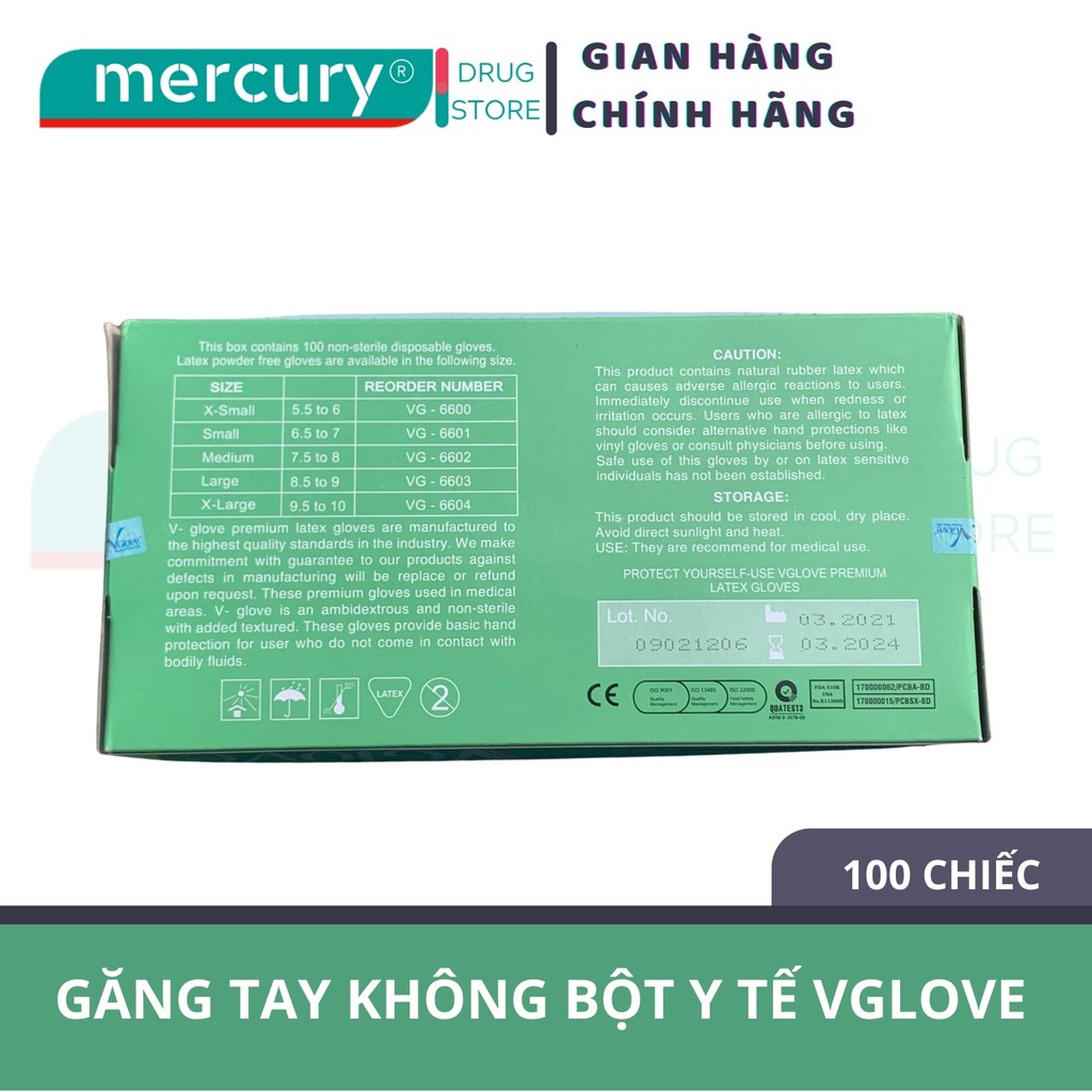 Găng Tay V Glove Size S,M,SX