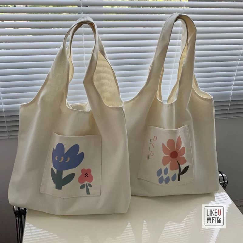 Túi xách Canvas sức chứa lớn thiết kế mới thời trang theo phong cách hàn quốc cho nữ