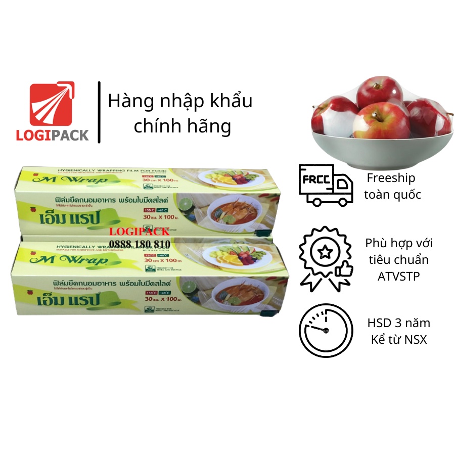 Màng bọc thực phẩm (M Wrap)_30cm x 100m_Nhập khẩu Từ Thái Lan