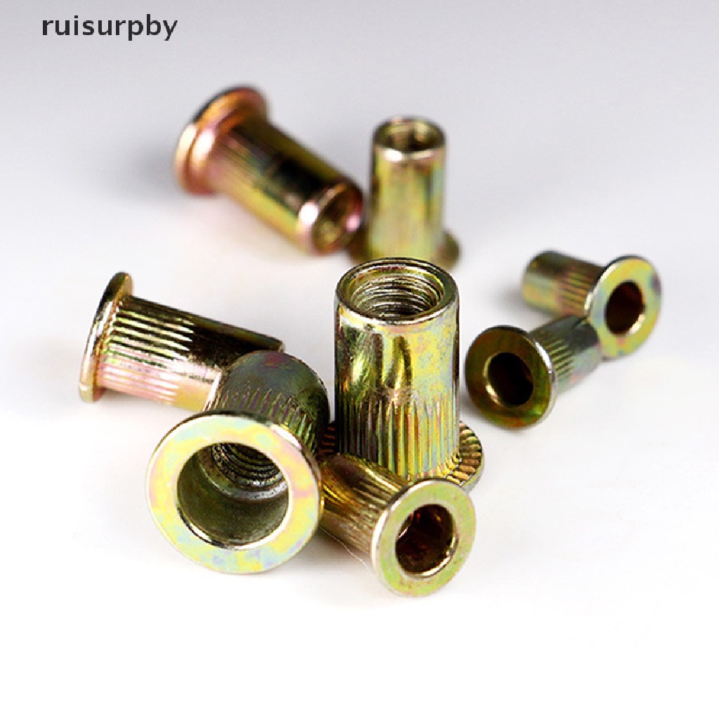 Rivet Nut Kit Mixed Zinc Steel Rivnut Insert Nutsert Threaded M3-M10 170pcs/Set 
