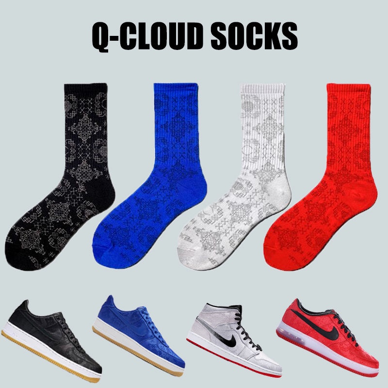 Vớ Cotton Cổ Cao Thời Trang Đường Phố AF1 AJ1