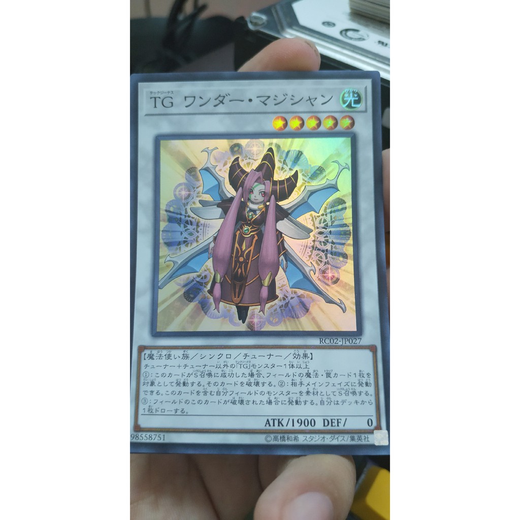 Thẻ bài Yugioh OCG RC02-JP027 T.G. Wonder Magician - Super Rare