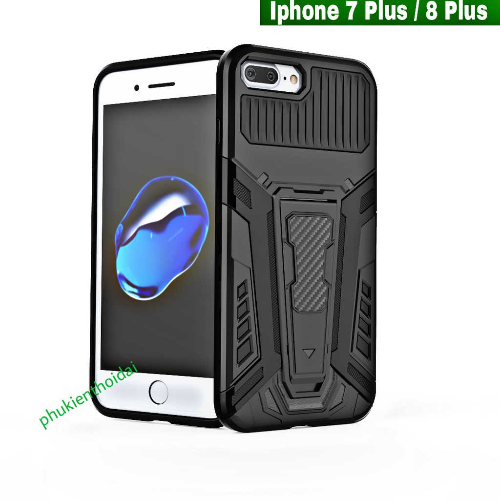 Ốp lưng Iphone 7 Plus / Iphone 8 Plus chống sốc Iron Man Pro chống va đập trên 2 mét siêu bền