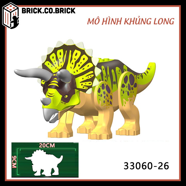 Khủng Long Lego Mô Hình Lắp Ráp Khủng Long Bạo Chúa Dinosaur Jurassic World Loại To - MỚI NHẤT 33060