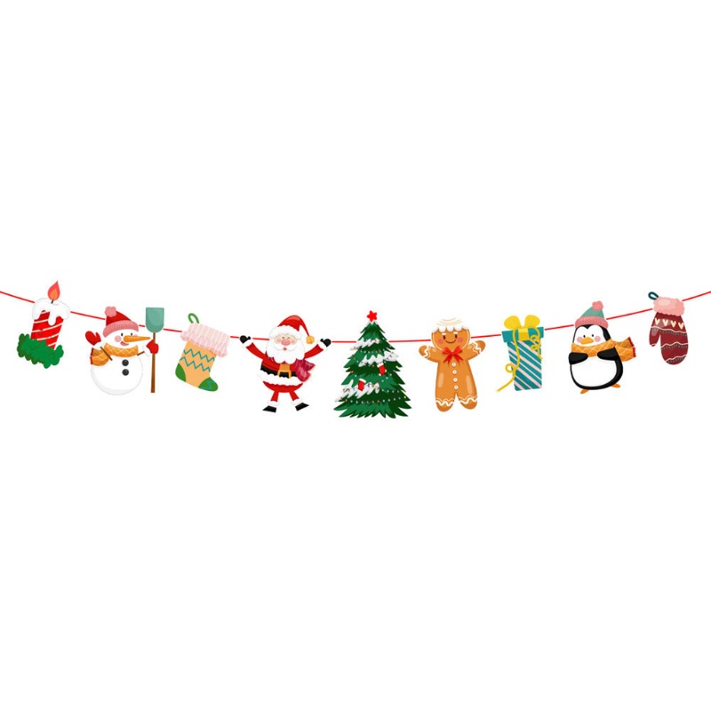 Cờ Treo Trang Trí Giáng Sinh Hình Ông Già Noel tomte gnome