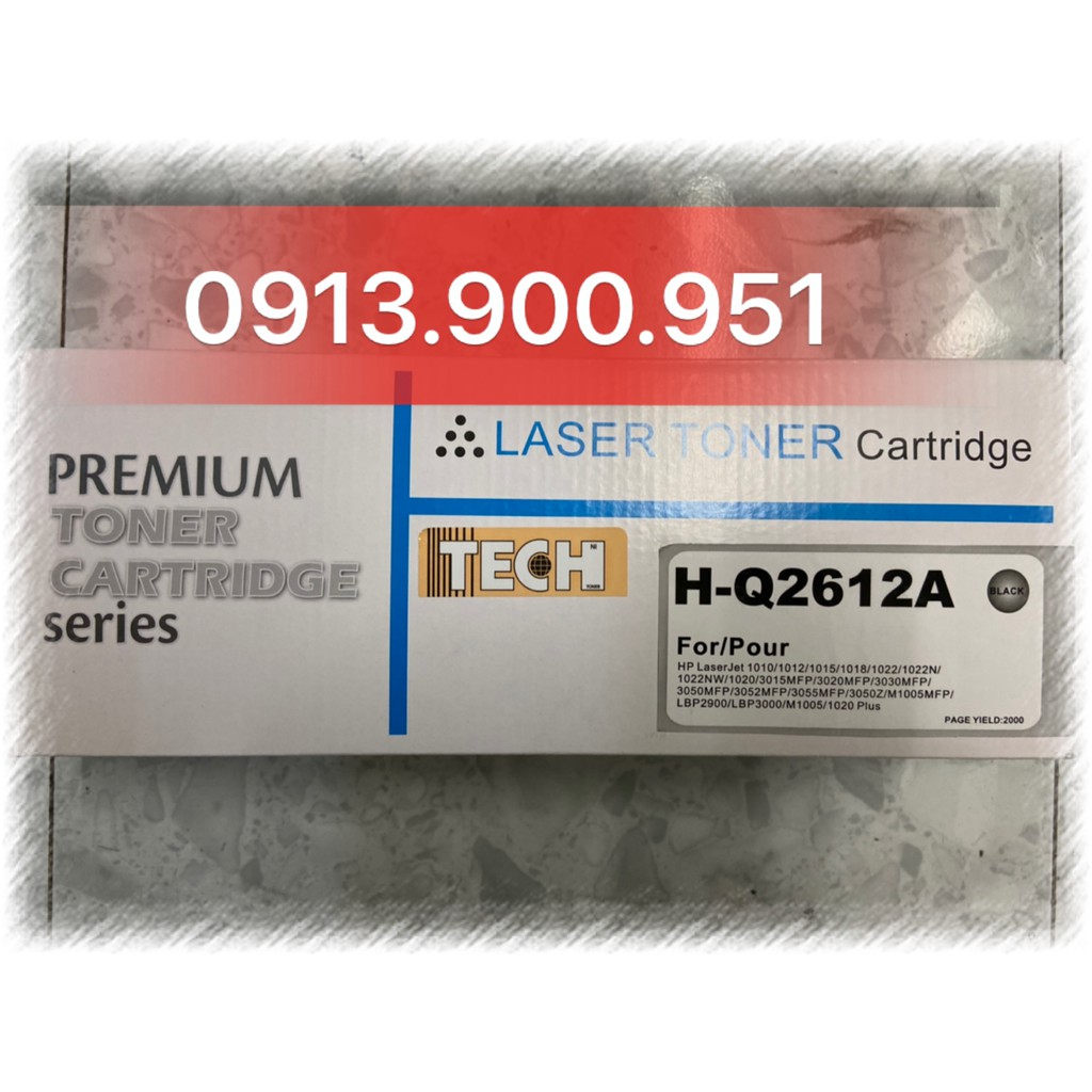 Hộp mực 12a nhập khẩu chất lượng cao dùng cho máy 2900 / 3000 / hp 1010 / 1020 / 1022 có hóa đơn Vat