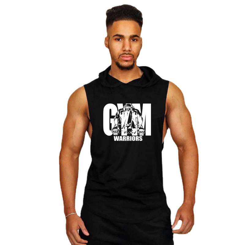 Mới Áo Thun Nam Cộc Tay Có Mũ Thời Trang Thể Thao