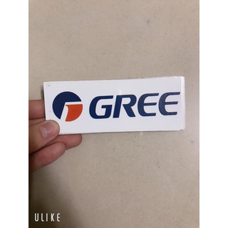 Decal dán tem đuôi điều hòa gree