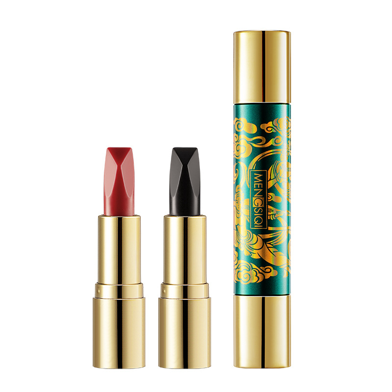 Mengsiqi six-color lipstick, a 6-color double tube, no makeup, no sticking cup, lipstick, Dunhuang murals | BigBuy360 - bigbuy360.vn