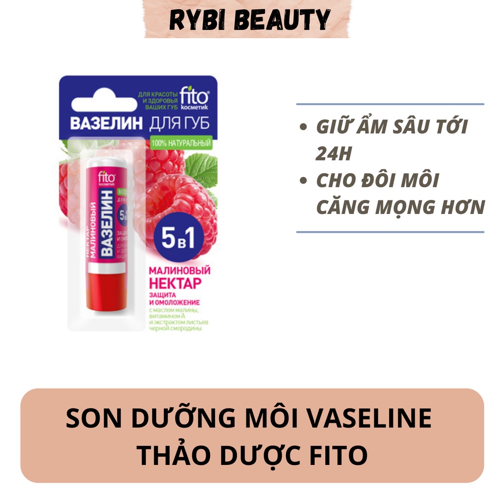 Son dưỡng môi Vaseline Fito 5in1 thảo mộc dưỡng mềm môi