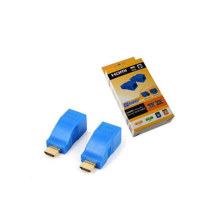 Bộ kéo dài HDMI 30m qua cáp mạng Cat5E/6 chuẩn RJ45 giá rẻ