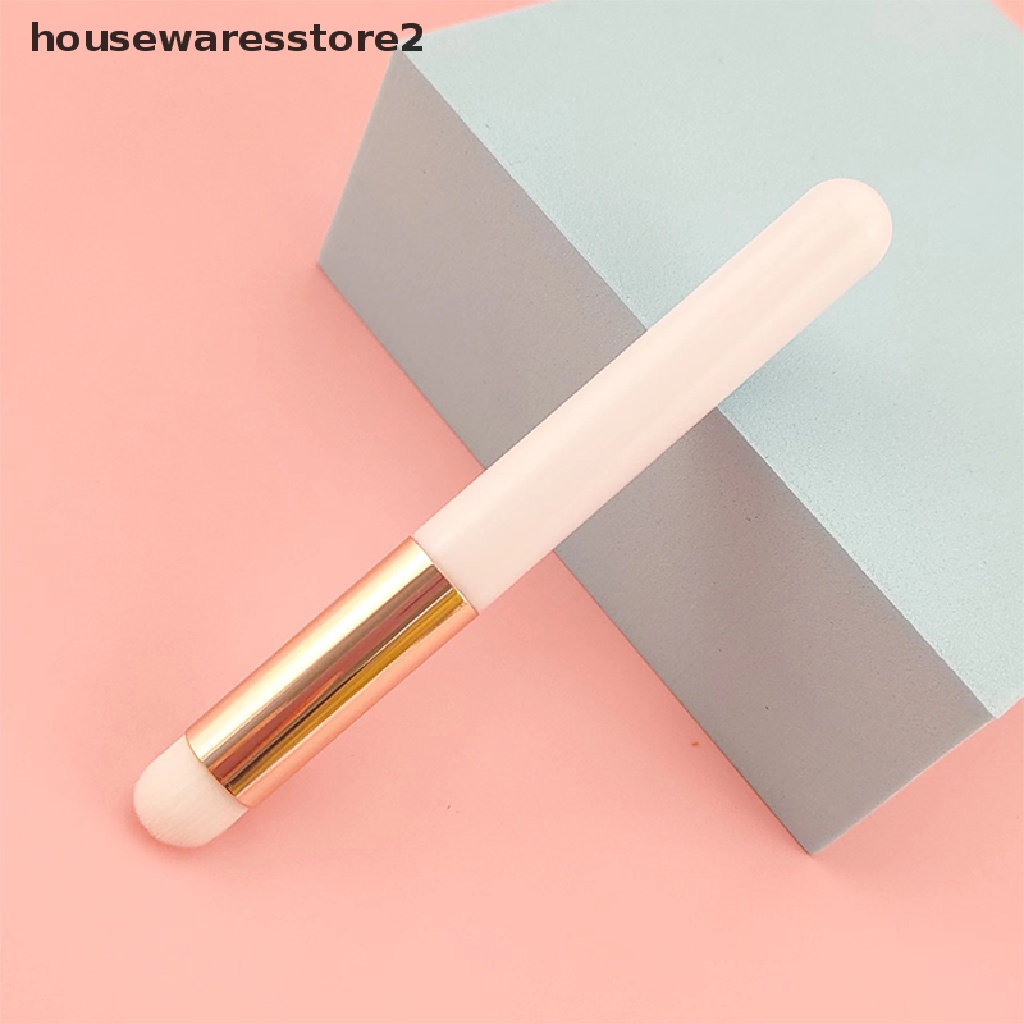 Set 2 Cọ Trang Điểm Môi Đầu Tròn Mini Chống Nhòe