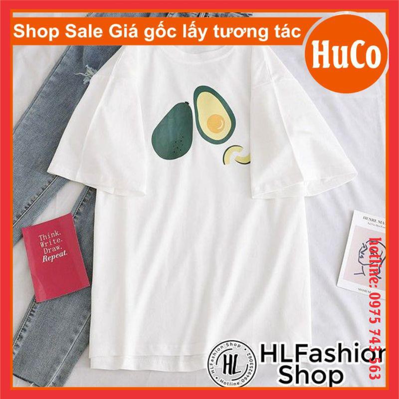Áo phông thời trang nam nữ - áo thun quả bơ tay lỡ form thụng ,form rộng unisex, freesize ,ulzzang, oversize chất cotton
