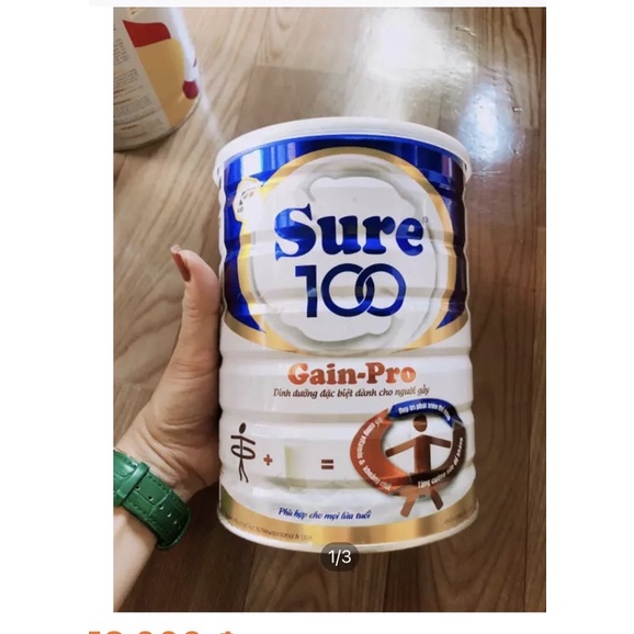 SỮA BỘT DINH DƯỠNG DÀNH CHO NGƯỜI GẦY SURE 100 GAIN PRO