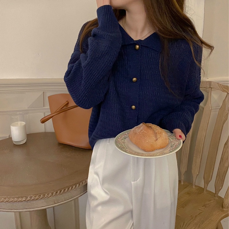 Áo Khoác Cardigan Tay Dài Màu Sắc Retro Cho Nữ | BigBuy360 - bigbuy360.vn