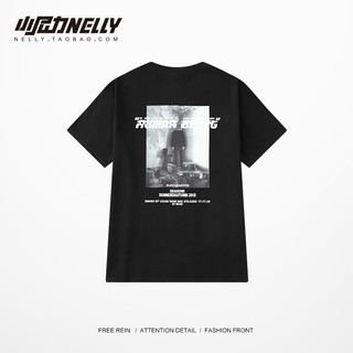 (A145) Áo phông đen unsiex NELLY basic size S đến 3XL (kèm ảnh thật ở cuối)