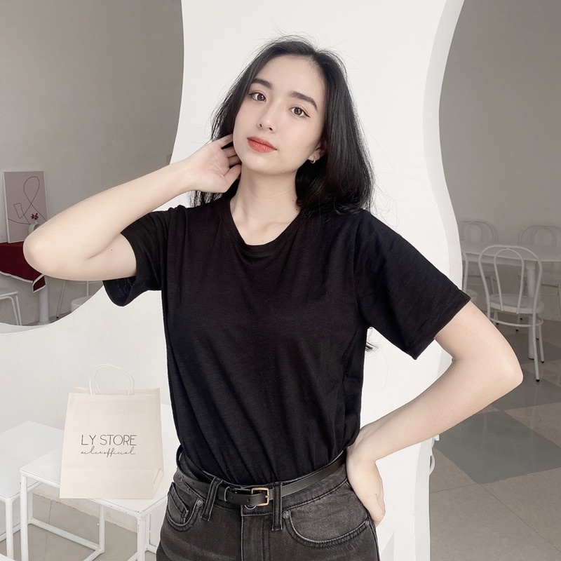 ÁO THUN COTTON SỚ GỖ - CO GIÃN 4C