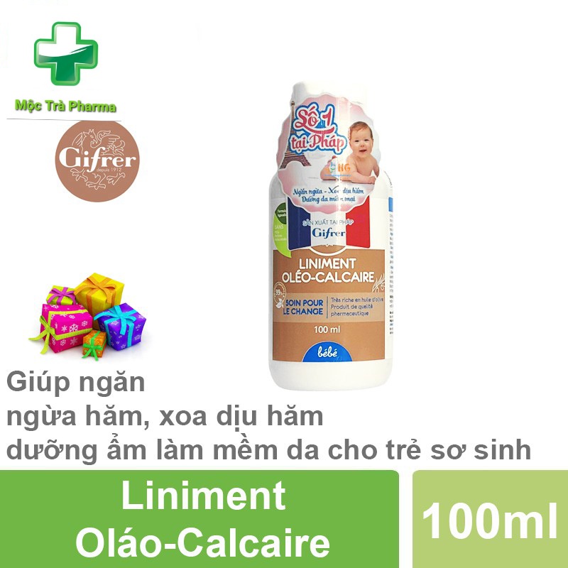 Kem bôi chống hăm Liniment Oláo-Calcaire - Giúp ngăn ngừa hăm, xoa dịu hăm dưỡng ẩm làm mềm da cho trẻ sơ sinh (Lọ 100m