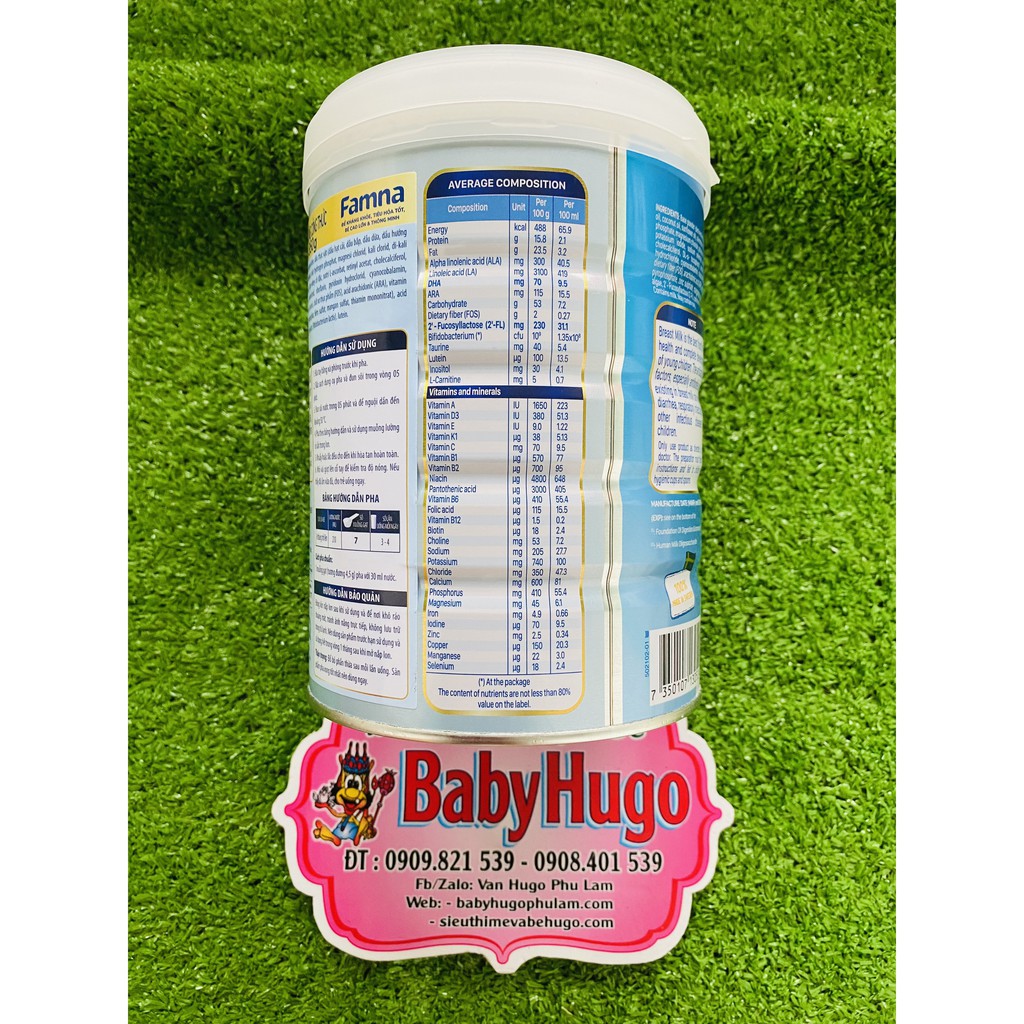Sữa bột Nutifood Famna số 2 850g/400G
