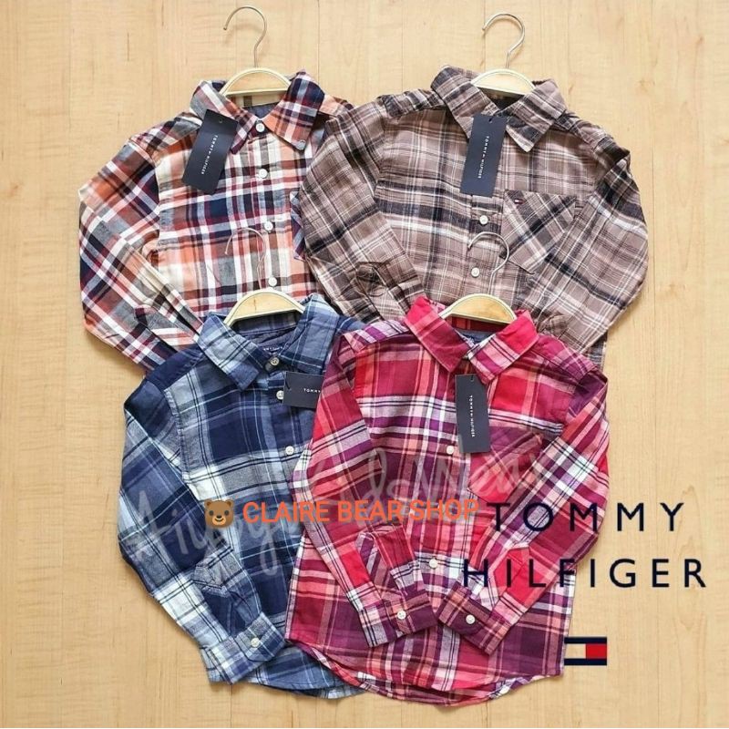 Áo sơ mi dài tay Tommy Hilfiger bé trai (2Y-18Y)