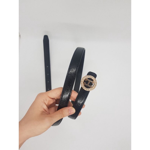 Dây lưng nữ (dây belt) chữ H đính đá, da xịn xò