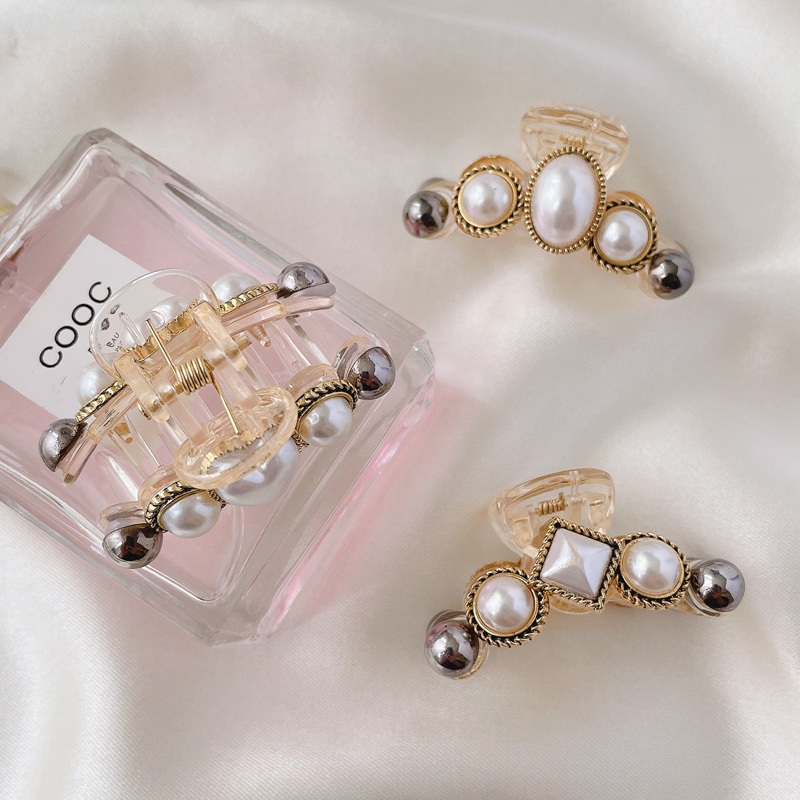 Kẹp tóc đính ngọc trai dễ thương cho nữ