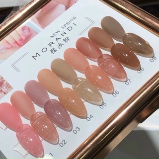 Set sơn gel thạch 9 màu tặng bảng màu, chai 15ml, phụ kiện nail