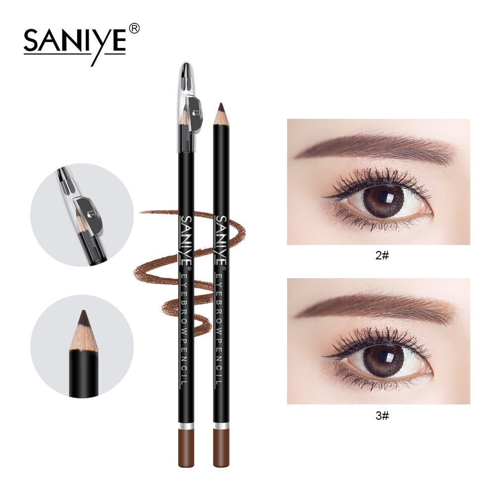 Bút Chì Kẻ Mày SANIYE P1502 1g Chống Thấm Nước 3 Màu