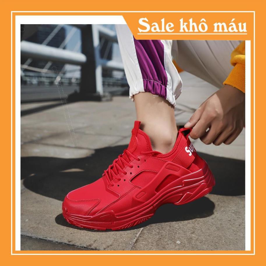 [Chỉ 3 ngày SALE SỐC]   Giày nam sneaker phong cách Hàn Quốc 2019 (màu đỏ) | BigBuy360 - bigbuy360.vn