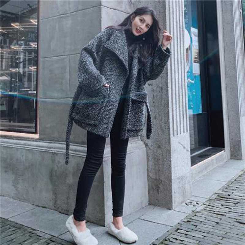 [video/ảnh thật ]Áo khoác dạ quảng châu hàng cao cấp kèm dây đai | BigBuy360 - bigbuy360.vn