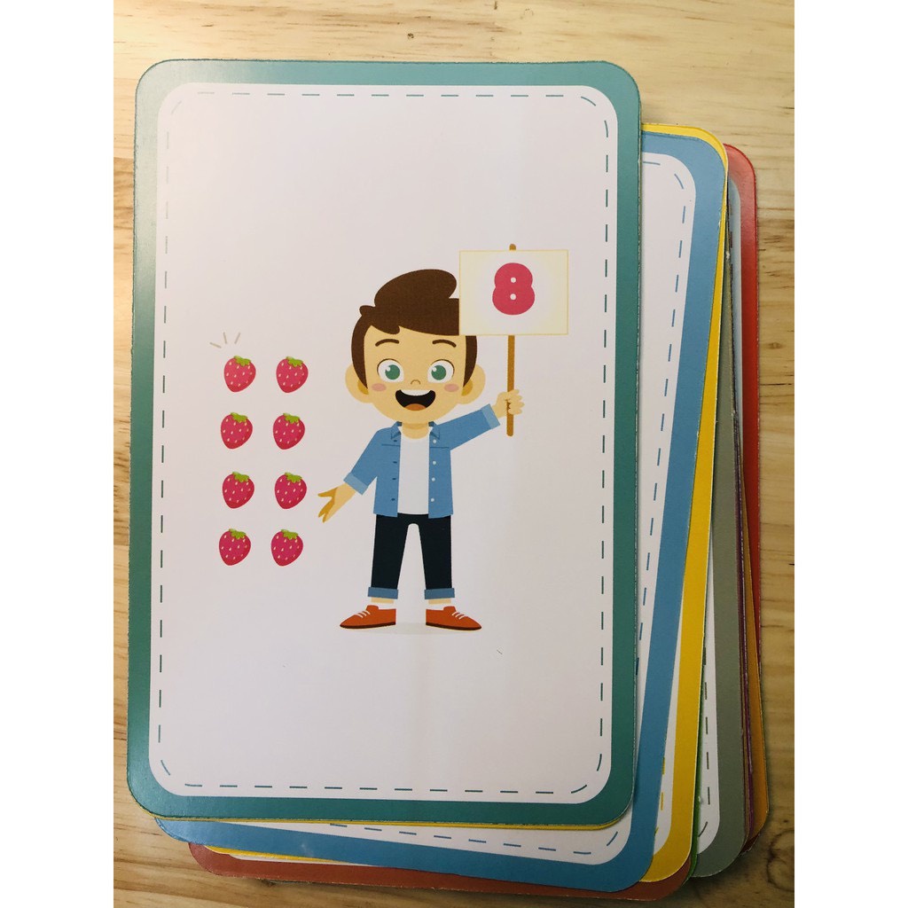 Sách - Bộ Thẻ (Flashcard) Bé Học Toán - Cho Bé Từ 4 Đến 6 Tuổi (1 cuốn)