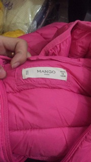 Áo phao lông vũ bé gái pinky mango