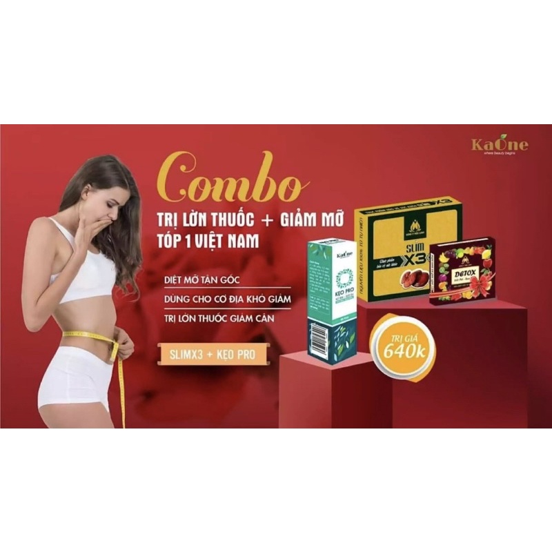 Slim X3 Giảm Cân Đông Y Mộc Linh 🎁 Detox giảm cân + Kẹo Pro xổ mỡ giảm mỡ bụng